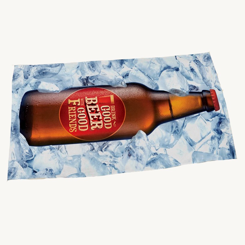 Zohra New Active Printed Beach Towel Fashion Polyester Beach Towel 3D Digital Printing Bathrobe Towel Wholesale