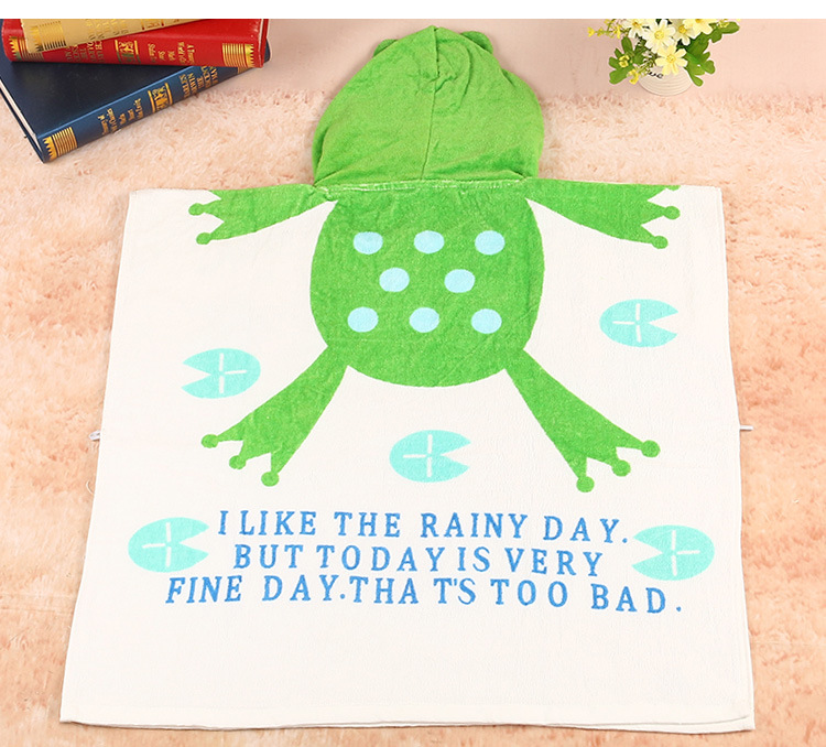Customized Cartoon Cotton Child Baby Bath Towel Cape Printed Hooded Wearable Bathrobe Beach Towel Bath Quilt Customized Cartoon Cotton Child Baby Bath Towel Cape Printed Hooded Wearable Bathrobe Beach Towel Bath Quilt