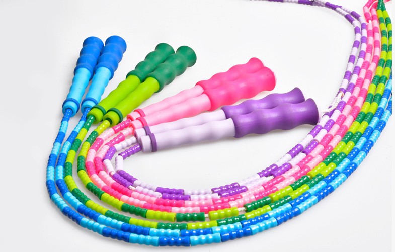 Pattern Bamboo Rope Skipping Adult and Children Primary and Secondary School Students Girls Kindergarten Fancy Bead Rope Skipping Pattern Bamboo Rope Skipping Adult and Children Primary and Secondary School Students Girls Kindergarten Fancy Bead Rope Skipping