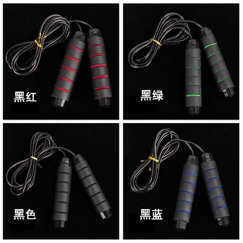 Amazon Rope Skipping with Bearings Student Exam Competition Sports Training Fitness Professional Cross-Border Steel Wire Bearing Jump Rope