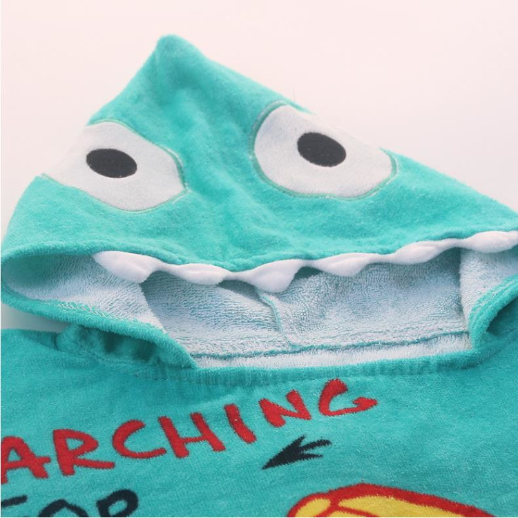 Korean Cartoon Piggy Children's Pullover Bathrobe Super Soft Absorbent Printed Cut Velvet Beach Towel Pure Cotton Towel Material Bath Towel Korean Cartoon Piggy Children's Pullover Bathrobe Super Soft Absorbent Printed Cut Velvet Beach Towel Pure Cotton Towel Material Bath Towel
