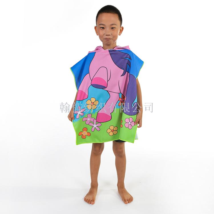 Manufacturers direct pirates beach towel traveling children&#039;s shawl absorbent cape