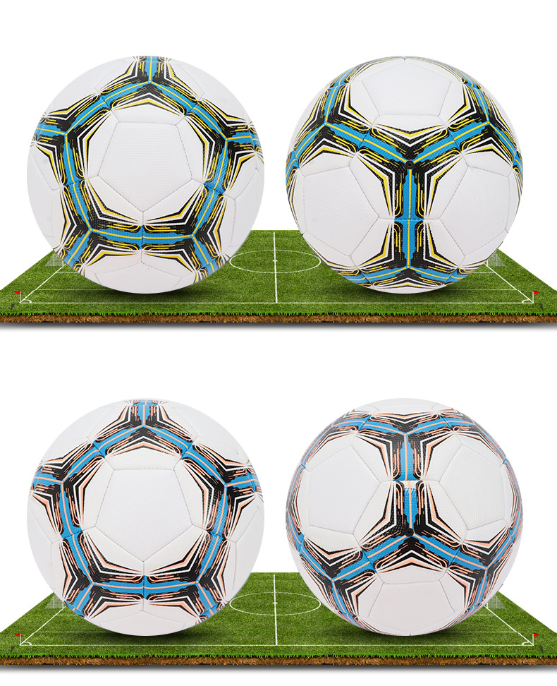 Sports Products Physical Training Machine-Sewing Soccer Wholesale Pu Soft Leather Football Adult Children Inflatable Waterproof Football