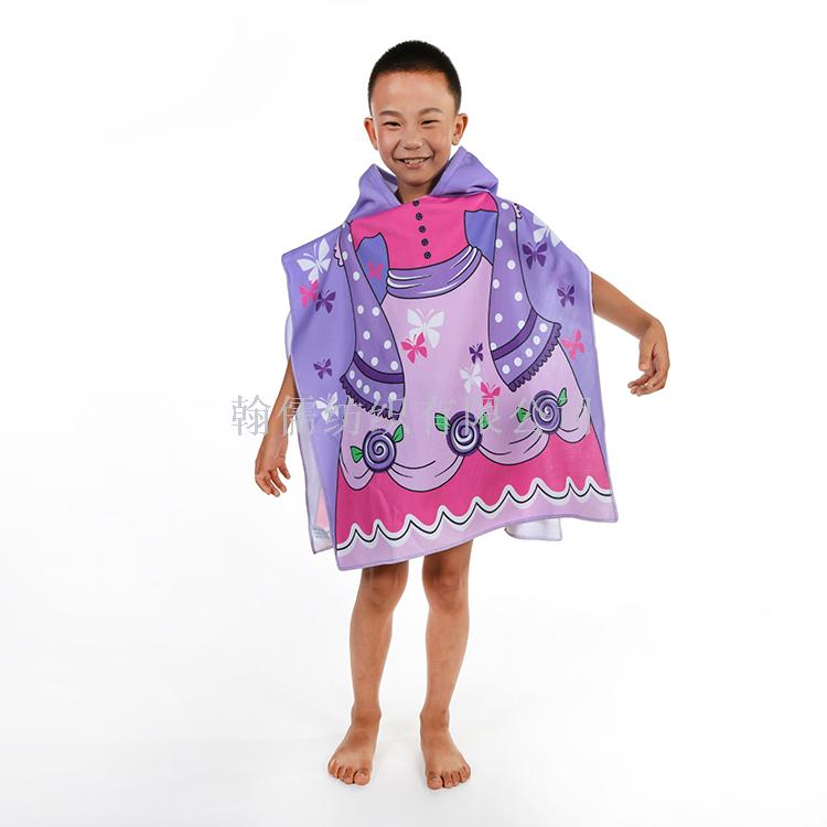Manufacturers direct beach towel travel children's shawl absorbent cape Manufacturers direct beach towel travel children's shawl absorbent cape