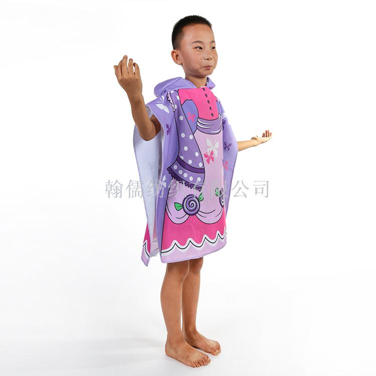 Manufacturers direct beach towel travel children&#039;s shawl absorbent cape