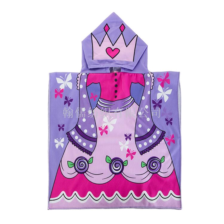 Manufacturers direct beach towel travel children's shawl absorbent cape Manufacturers direct beach towel travel children's shawl absorbent cape
