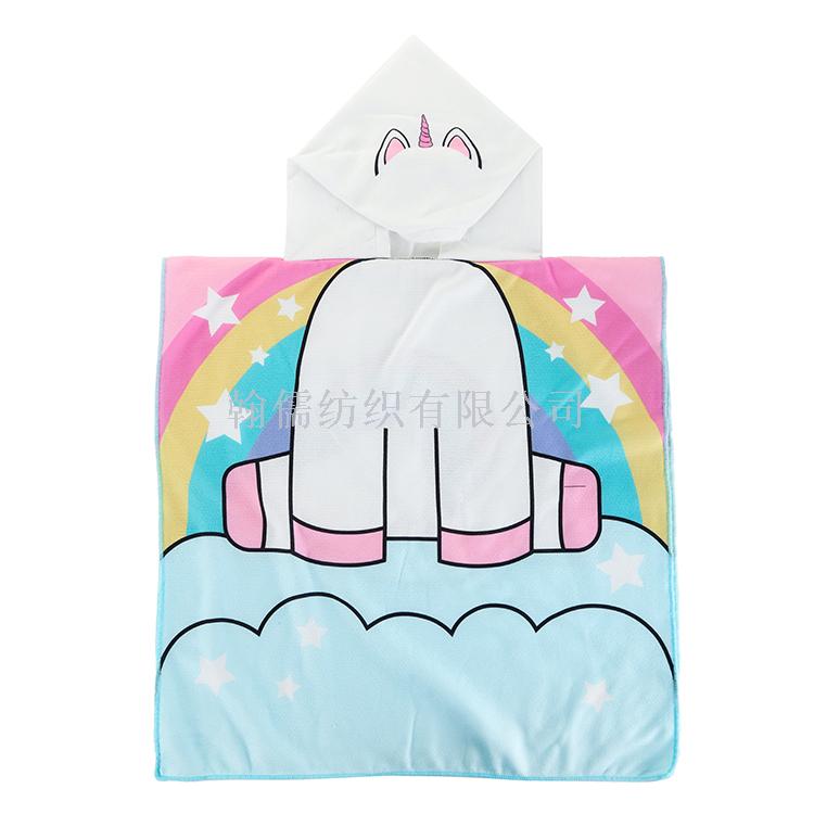 Manufacturers direct unicorn beach towel travel children's shawl absorbent cape Manufacturers direct unicorn beach towel travel children's shawl absorbent cape