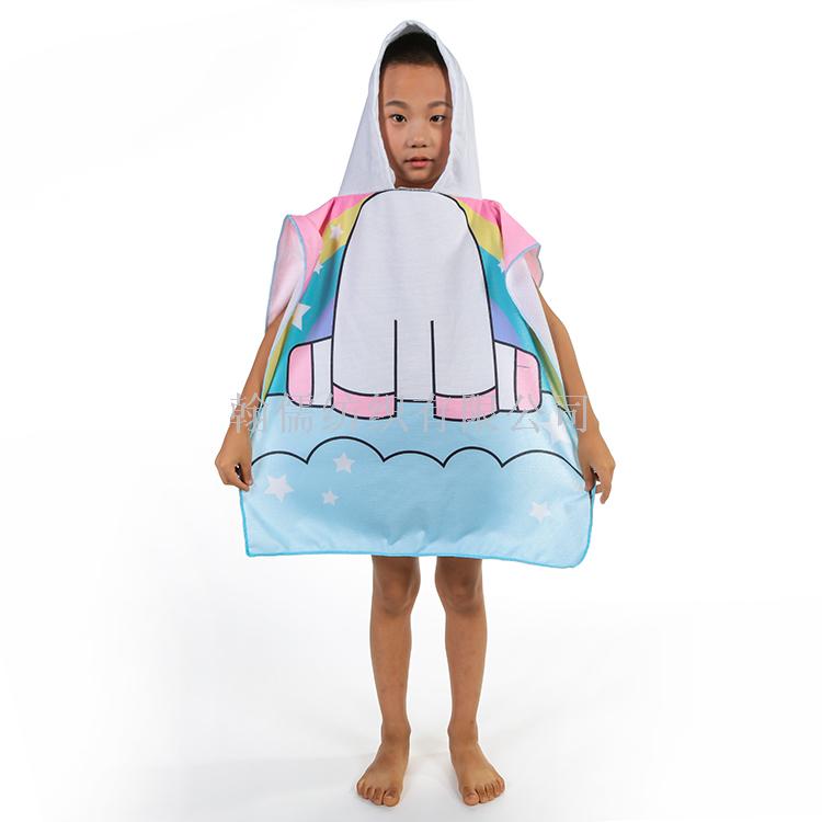 Manufacturers direct unicorn beach towel travel children's shawl absorbent cape Manufacturers direct unicorn beach towel travel children's shawl absorbent cape