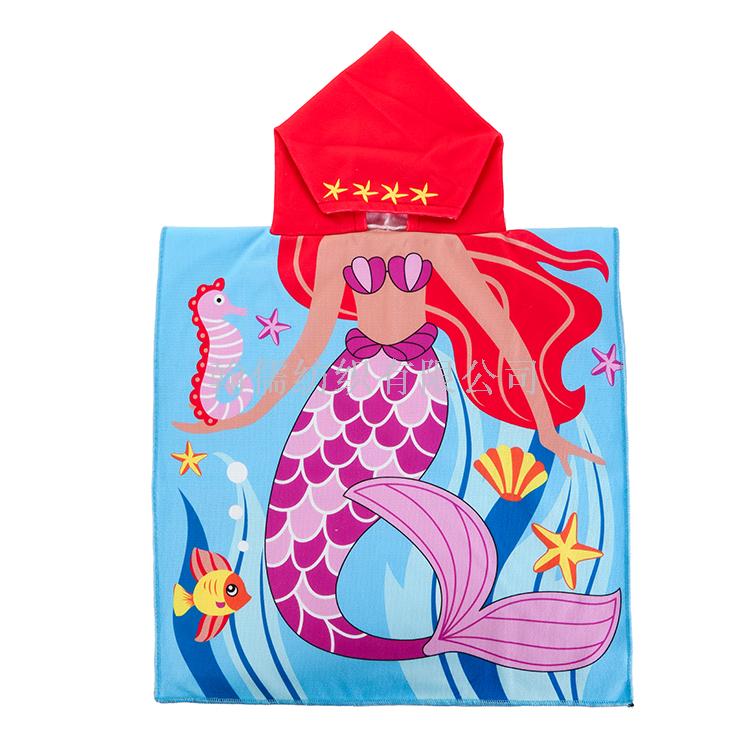 Manufacturers direct beach towel travel children's shawl absorbent cape Manufacturers direct beach towel travel children's shawl absorbent cape