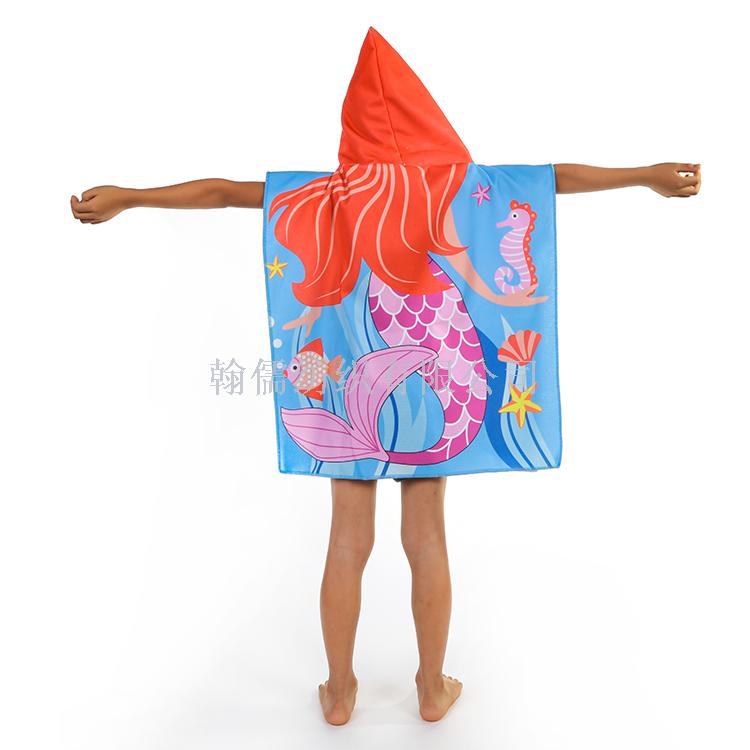 Manufacturers direct beach towel travel children&#039;s shawl absorbent cape