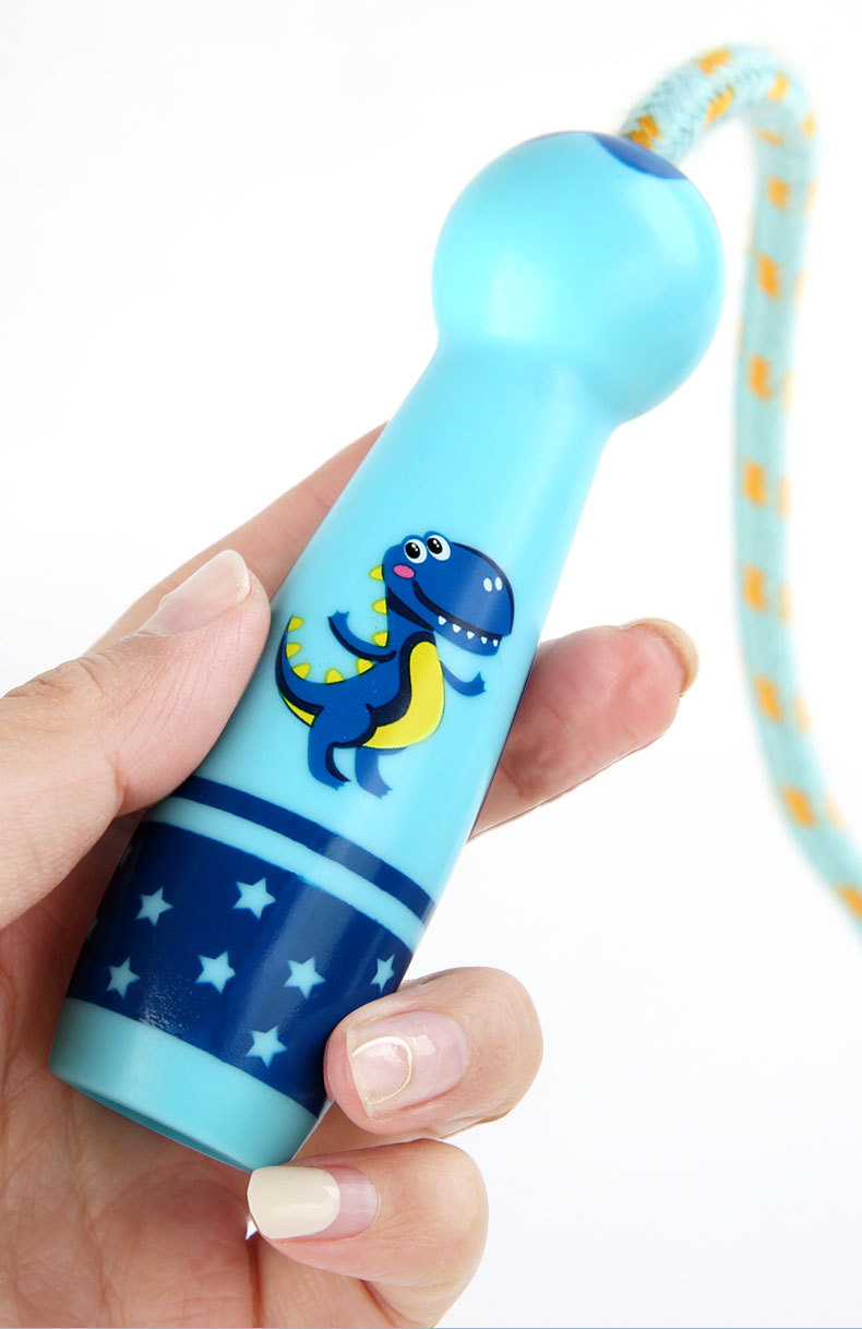 Children's Wooden Handle Primary School Kindergarten Sports Beginner Boys and Girls Skipping Rope Plastic Handle Cotton Rope Toys