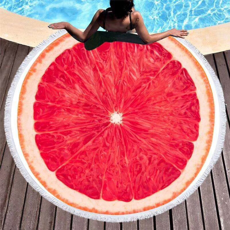 Ultrafine fiber terry towel round beach towel round beach mat 230gsm in stock Ultrafine fiber terry towel round beach towel round beach mat 230gsm in stock