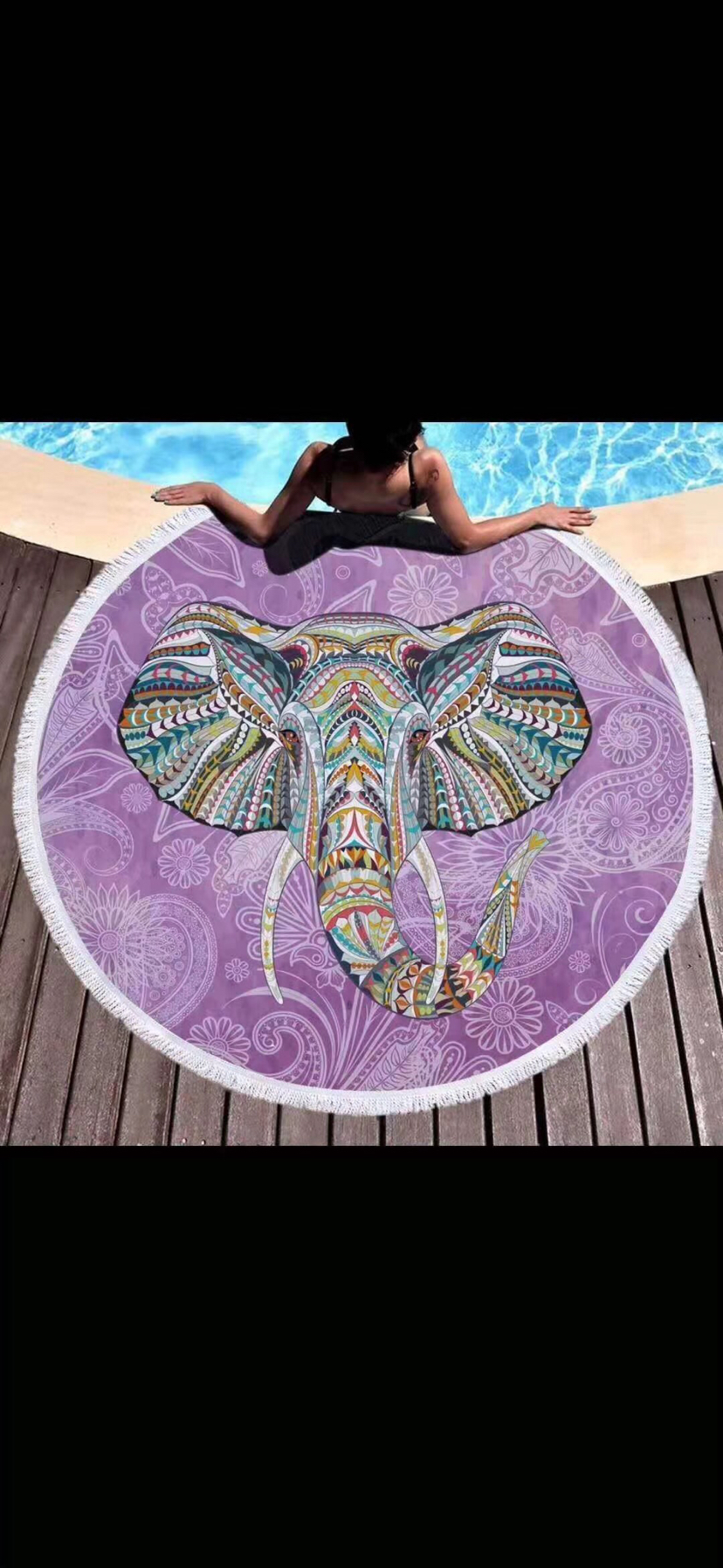 Ultrafine fiber terry towel round beach towel round beach mat 230gsm in stock Ultrafine fiber terry towel round beach towel round beach mat 230gsm in stock