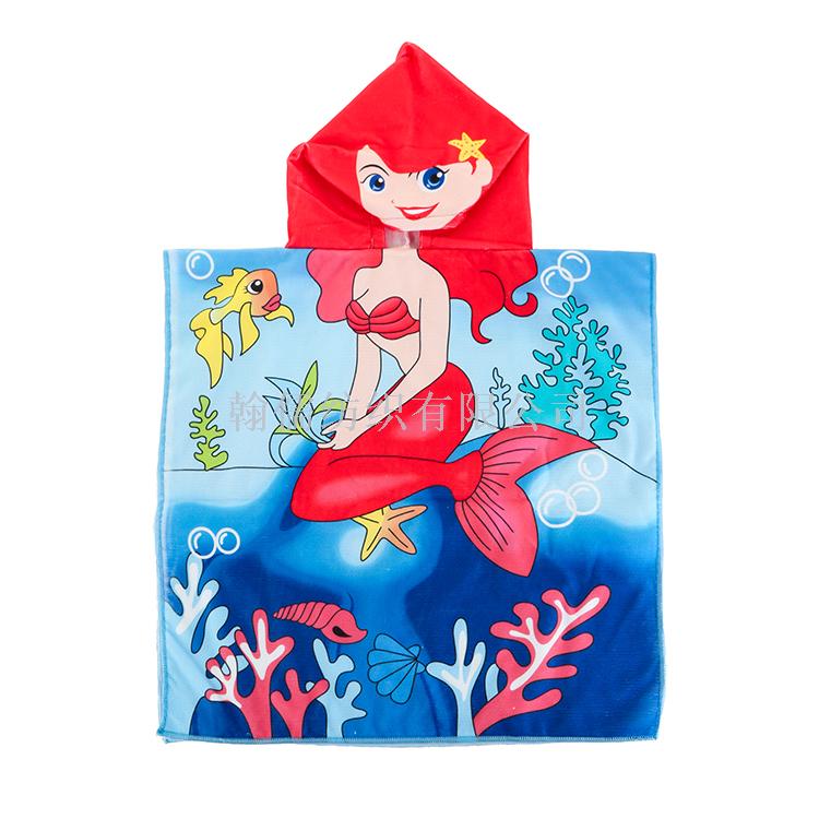 Portable outdoor beach towel for children&#039;s cape.