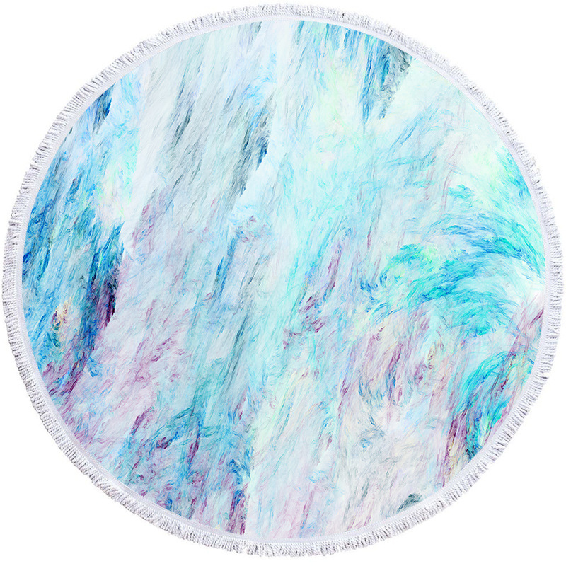 Factory Direct Supply round Printed Beach Towel Microfiber Shawl Beach Towel Gold Series Can Be Customized Factory Direct Supply round Printed Beach Towel Microfiber Shawl Beach Towel Gold Series Can Be Customized