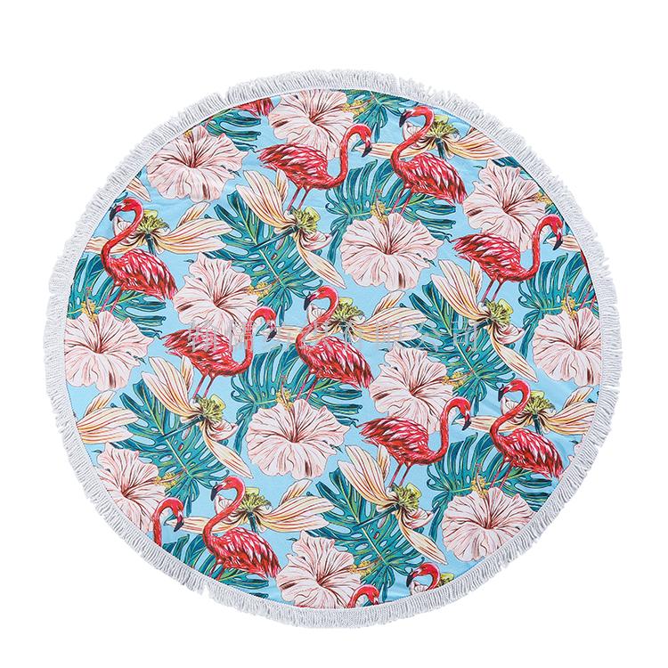 Portable outdoor beach towel travel flamingo beach towel set Portable outdoor beach towel travel flamingo beach towel set