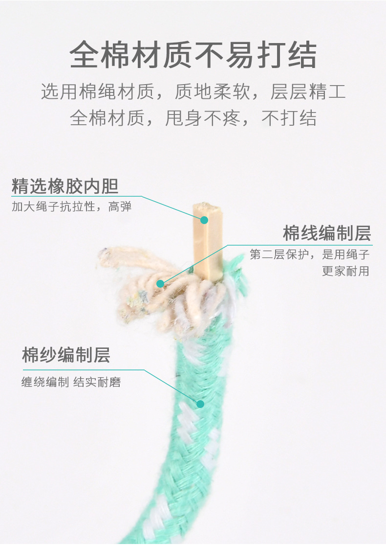 Skipping Rope Children's High School Entrance Examination Counting Special Primary School Student Wooden Adjustable Kindergarten Beginner Skipping Rope Sports Fitness