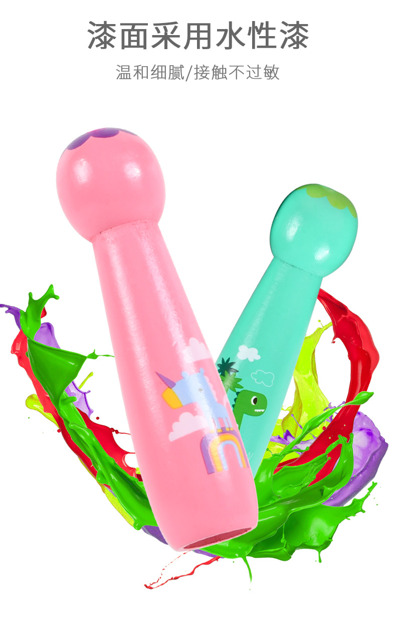 Skipping Rope Children's High School Entrance Examination Counting Special Primary School Student Wooden Adjustable Kindergarten Beginner Skipping Rope Sports Fitness