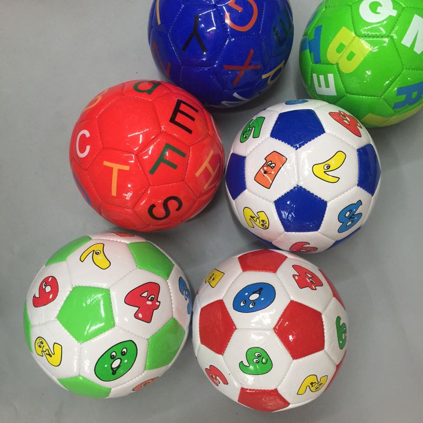 Manufacturer direct marketing 2 Numbers letters cartoon football foaming children&#039;s kindergarten patted football 