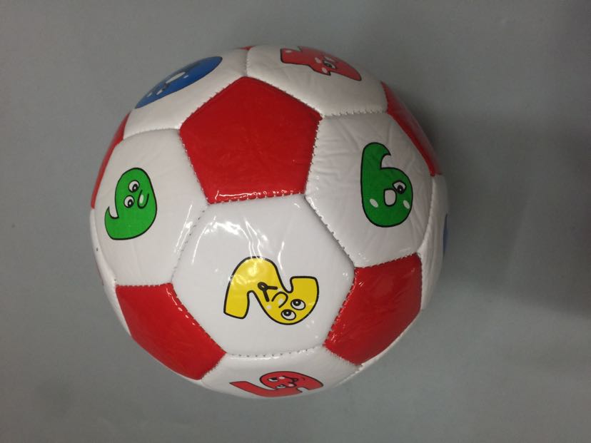 Manufacturer direct marketing 2 Numbers letters cartoon football foaming children's kindergarten patted football 
