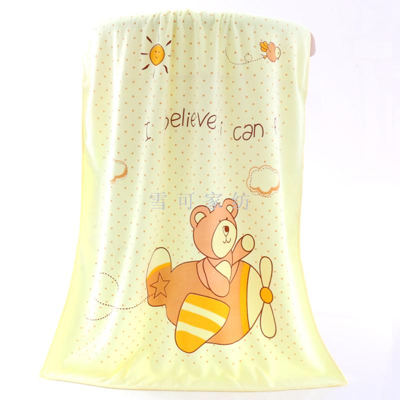 bath towel Export Japan and South Korea ultra-fine fiber cartoon printing baby towel adult belts beach towel