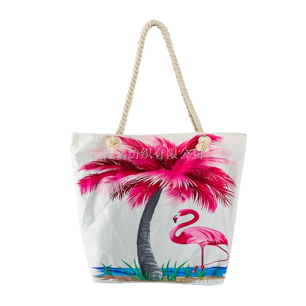Manufacturer direct sales portable outdoor beach towel travel xian canvas tote bag