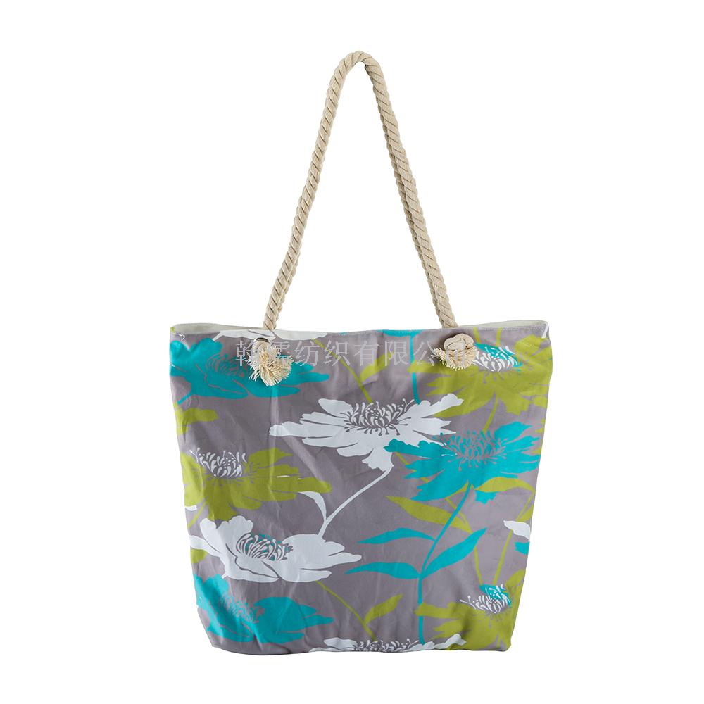 Manufacturer direct sales portable outdoor beach towel travel xian canvas tote bag