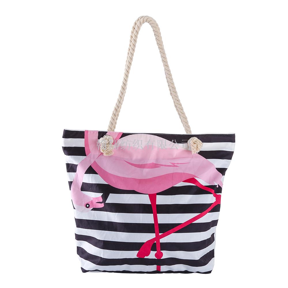 Manufacturer direct sales portable outdoor beach towel travel xian canvas tote bag