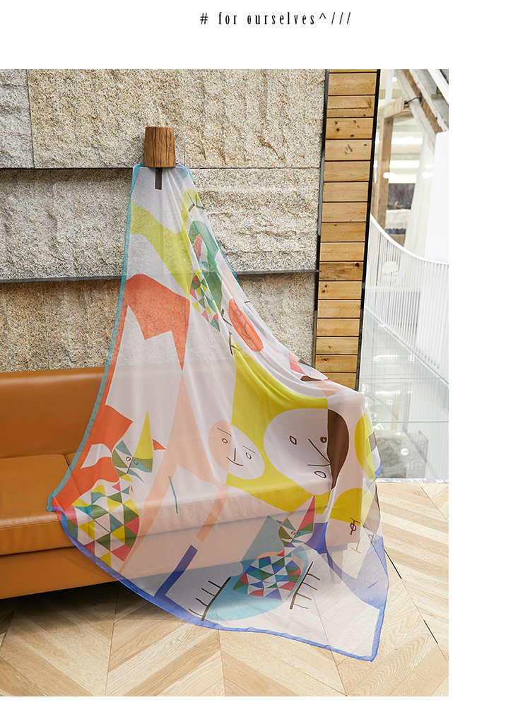 New Korean version of gauze scarf with scarf gradient long beach towel sunscreen scarf shawl dual-use women New Korean version of gauze scarf with scarf gradient long beach towel sunscreen scarf shawl dual-use women