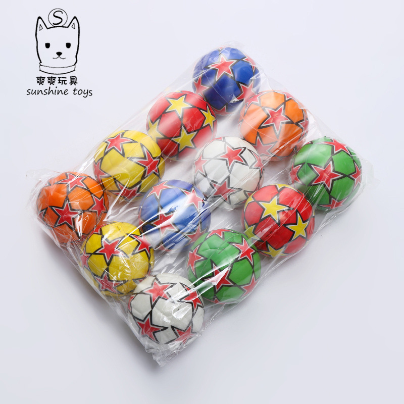 63mm Wujiao Football PU ball pressure Foam children's toy leather ball manufacturers wholesale PET supplies 63mm Wujiao Football PU ball pressure Foam children's toy leather ball manufacturers wholesale PET supplies
