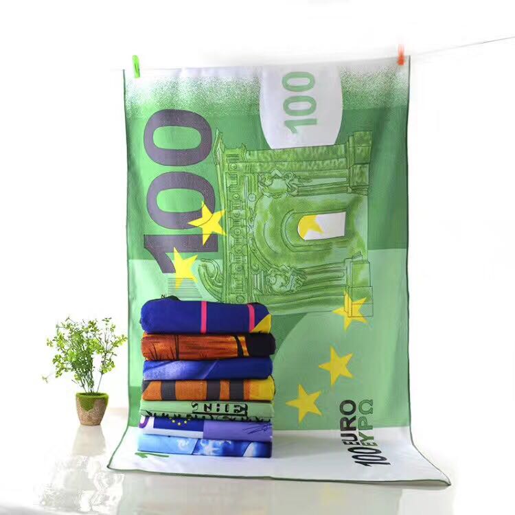 Ultra-fine fiber printed beach towel with spot pattern can be customized. Ultra-fine fiber printed beach towel with spot pattern can be customized.