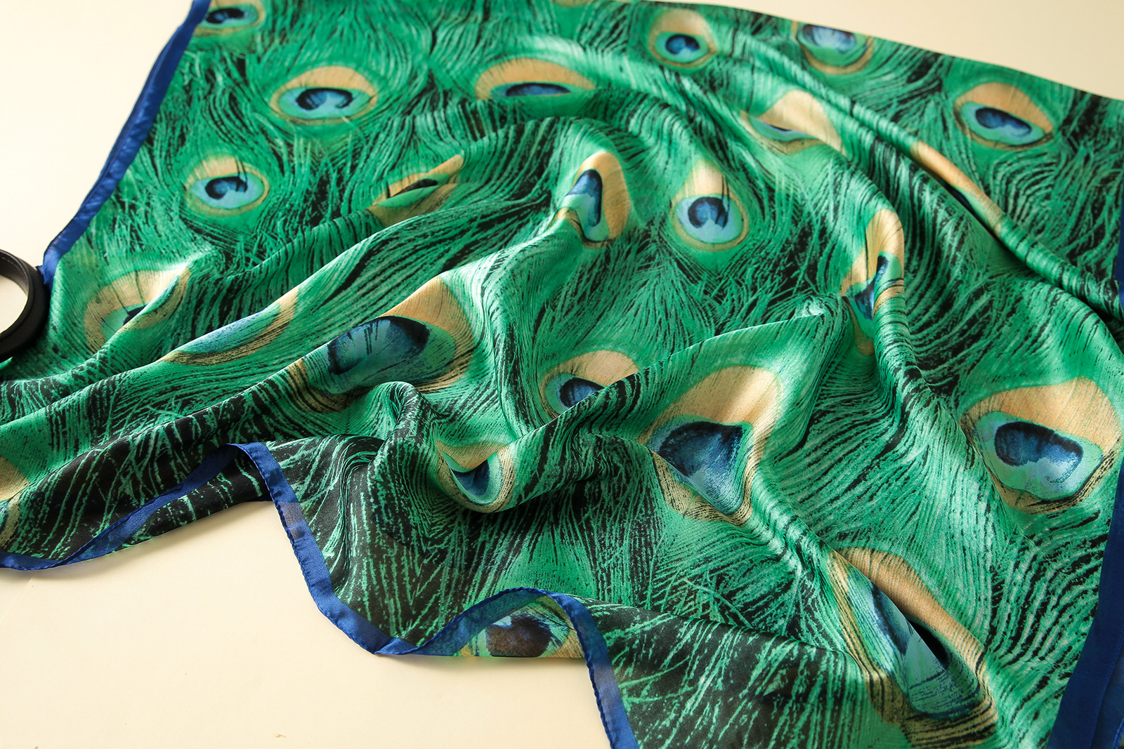 Spring, Summer and Autumn New Korean Style Floral Elegant High-End Imitated Silk Scarves Female Ornament Shawl Sunscreen Beach Towel Spring, Summer and Autumn New Korean Style Floral Elegant High-End Imitated Silk Scarves Female Ornament Shawl Sunscreen Beach Towel