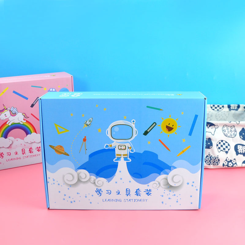 Children&#039;s Stationery Gift Set Unicorn Creative Student Stationery Gift Bag Stationery Set High Grade with Skipping Rope