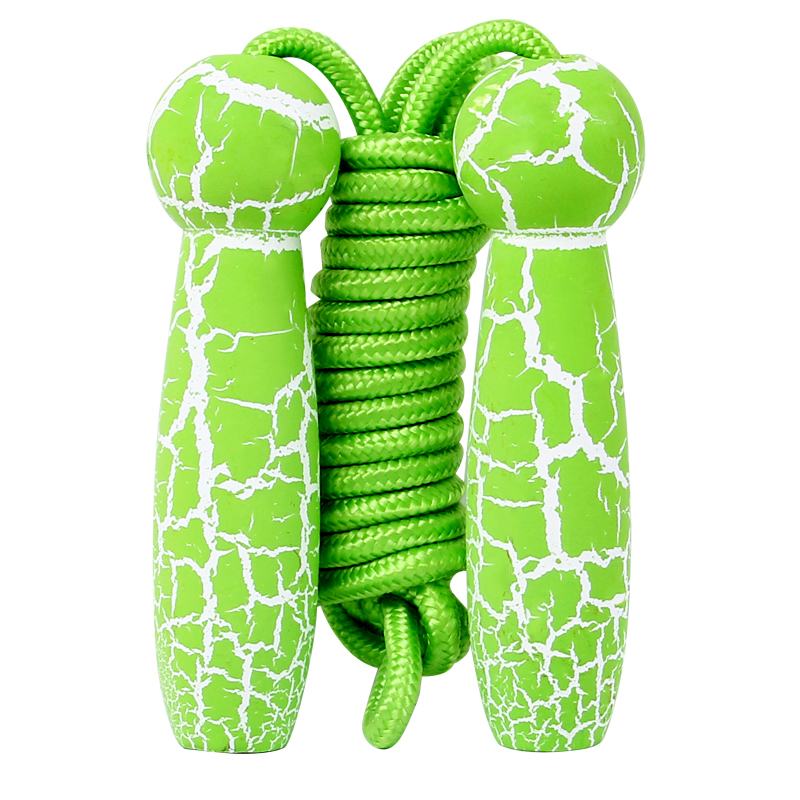 Crack Single Double Skipping Rope Non-Slip Freely Adjustable Length Wooden Toys Cultivate Interests and Hobbies