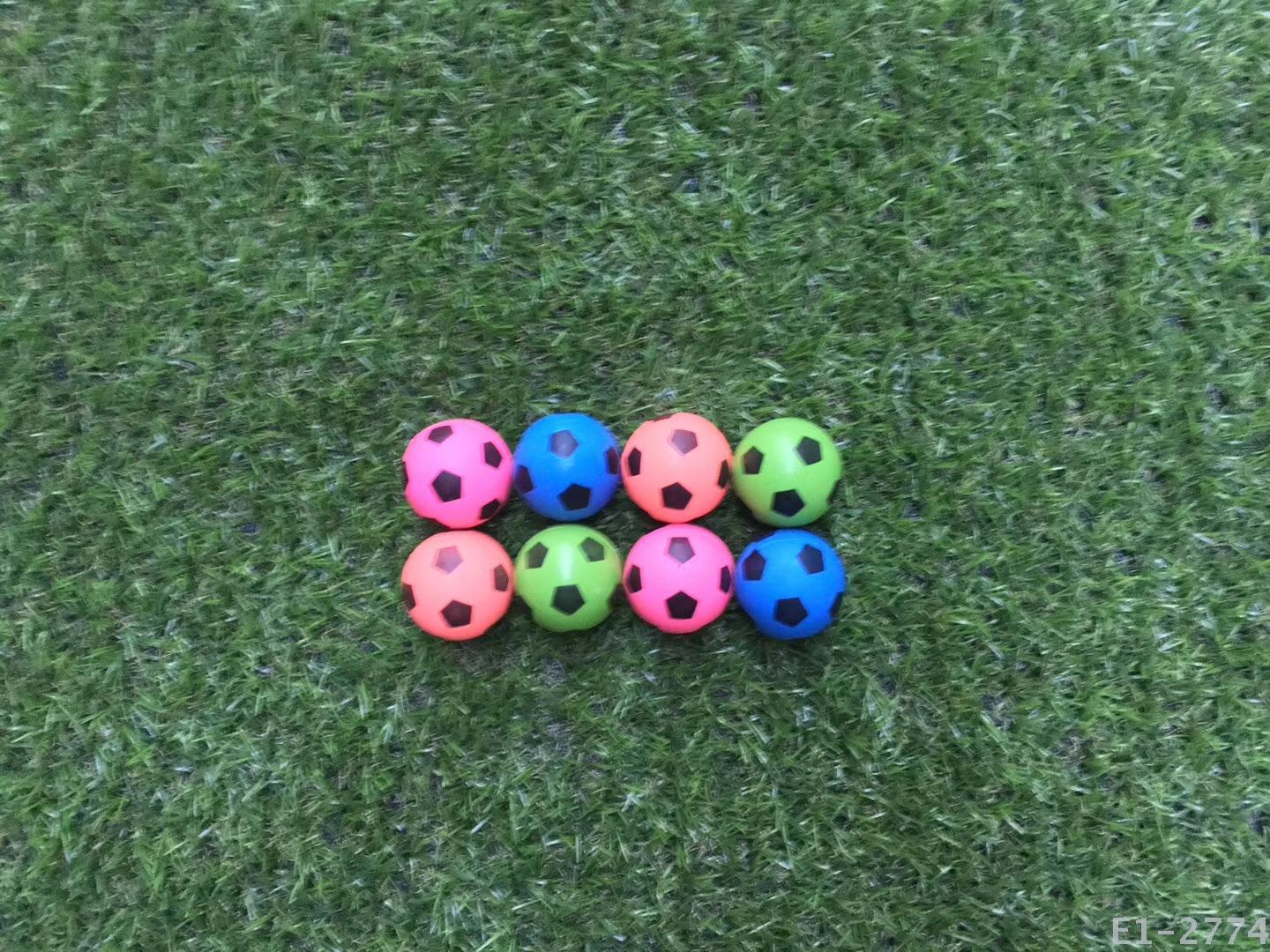 45mm Plate-Mounted Elastic Ball Rubber Bouncy Ball Elastic Ball Foreign Trade Hot Selling Football Children&#039;s Toys Factory Wholesale