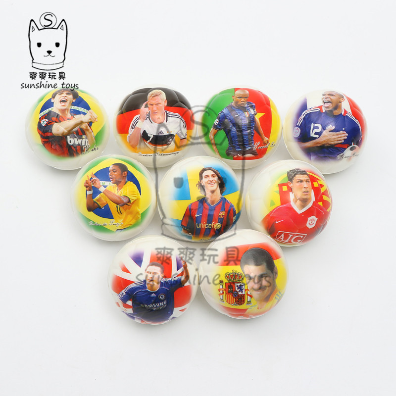 6.3 Star FOOTBALL PU ball sponge pressure Foam children toy ball manufacturers wholesale solid pets