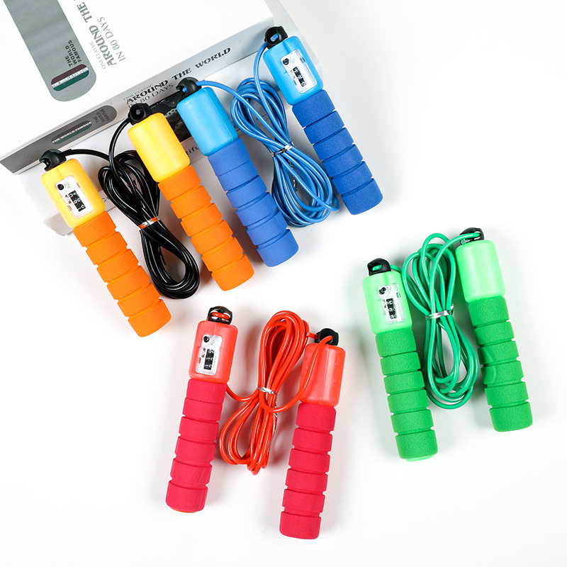 Professional Skipping Rope With Counter Adult Men And Women Fitness Adjustable Pattern Skipping Rope Student Senior High School Entrance Examination Professional Sports Training T
