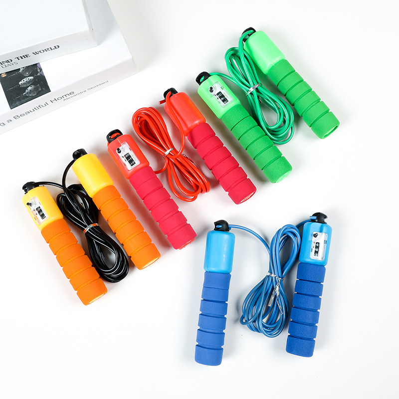 Professional Skipping Rope With Counter Adult Men And Women Fitness Adjustable Pattern Skipping Rope Student Senior High School Entrance Examination Professional Sports Training T