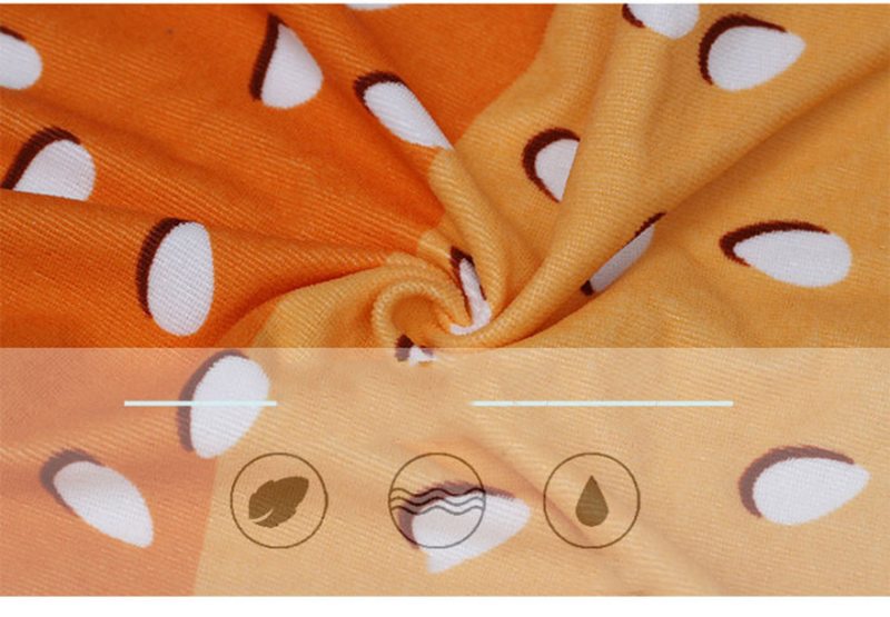 Hamburger Printing Design Round Beach Towel Microfiber Blanket Shawl OEM Supplier for Wholesale Hamburger Printing Design Round Beach Towel Microfiber Blanket Shawl OEM Supplier for Wholesale