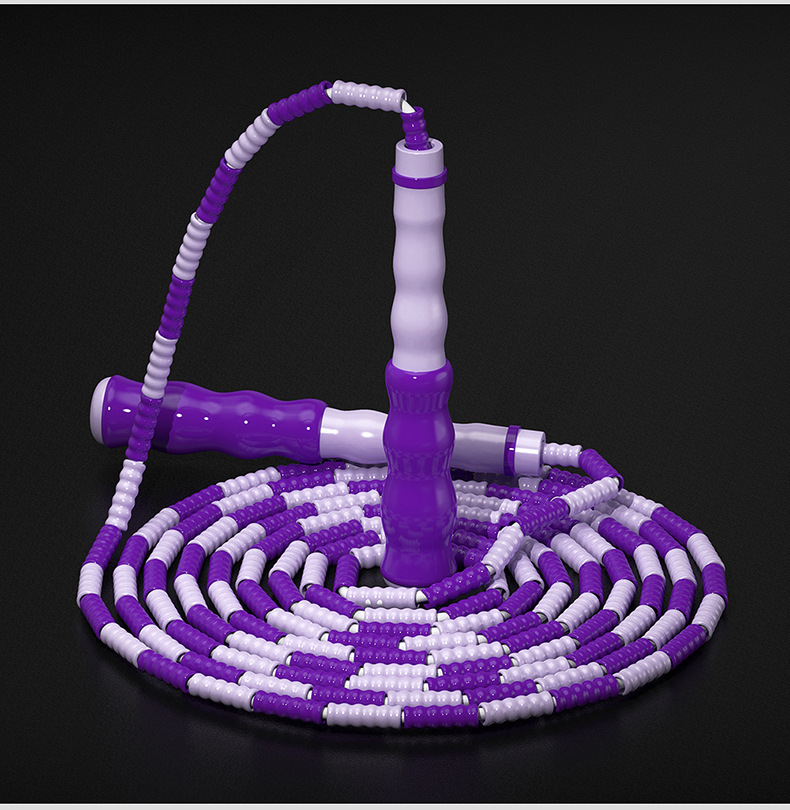 Bamboo Rope Skipping Kindergarten Children 'S Pattern Soft Bead Non-Knotted Primary And Secondary School Students Adjustable High School Entrance Examination Bead Rope Skipping Bamboo Rope Skipping Kindergarten Children 'S Pattern Soft Bead Non-Knotted Primary And Secondary School Students Adjustable High School Entrance Examination Bead Rope Skipping