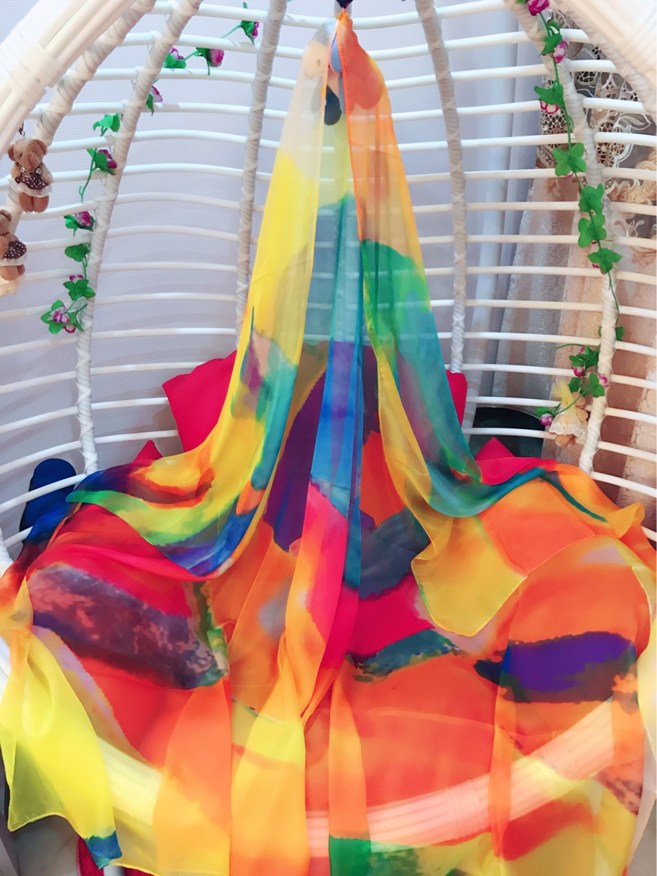 Beach towel 200*150CM silk size oversize Beach propaganda shawl wrap