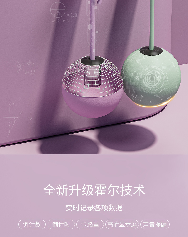 Rope Skipping Fitness Equipment Counting Cordless Big Ball Toy Children Middle School Student Training Adjustable Exercise Adult's Skipping Rope