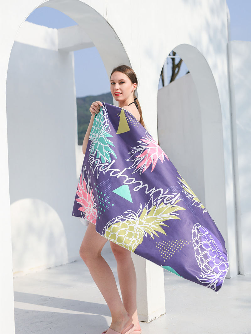 Amazon Hot Selling Double-Sided Velvet Quick-Drying Beach Towel Customizable Cross-Border Printing Microfiber Beach Swimming Towel Amazon Hot Selling Double-Sided Velvet Quick-Drying Beach Towel Customizable Cross-Border Printing Microfiber Beach Swimming Towel