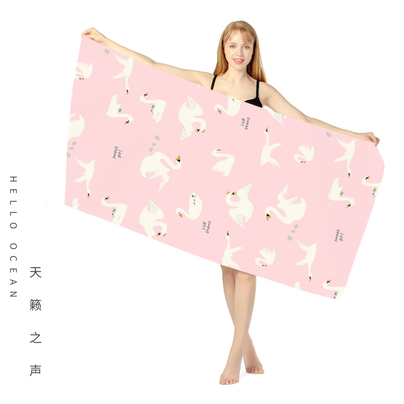 Amazon Hot Selling Double-Sided Velvet Quick-Drying Beach Towel Customizable Cross-Border Printing Microfiber Beach Swimming Towel Amazon Hot Selling Double-Sided Velvet Quick-Drying Beach Towel Customizable Cross-Border Printing Microfiber Beach Swimming Towel