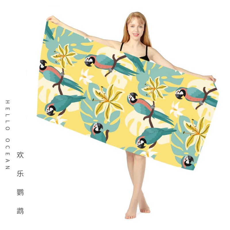 Amazon Hot Selling Double-Sided Velvet Quick-Drying Beach Towel Customizable Cross-Border Printing Microfiber Beach Swimming Towel Amazon Hot Selling Double-Sided Velvet Quick-Drying Beach Towel Customizable Cross-Border Printing Microfiber Beach Swimming Towel