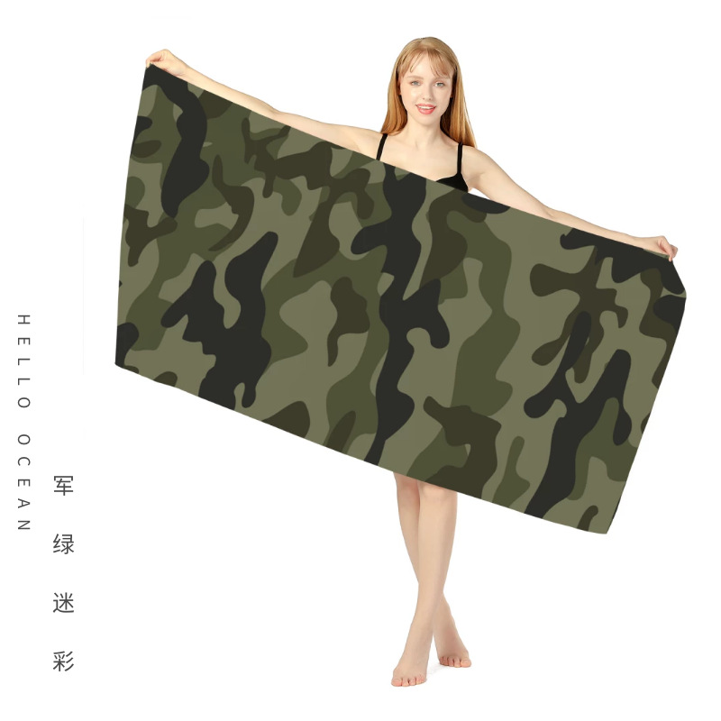 Amazon Hot Selling Double-Sided Velvet Quick-Drying Beach Towel Customizable Cross-Border Printing Microfiber Beach Swimming Towel Amazon Hot Selling Double-Sided Velvet Quick-Drying Beach Towel Customizable Cross-Border Printing Microfiber Beach Swimming Towel