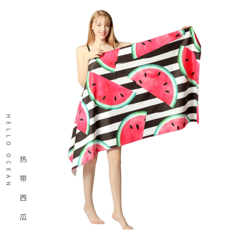 Amazon Hot Selling Double-Sided Velvet Quick-Drying Beach Towel Customizable Cross-Border Printing Microfiber Beach Swimming Towel Amazon Hot Selling Double-Sided Velvet Quick-Drying Beach Towel Customizable Cross-Border Printing Microfiber Beach Swimming Towel
