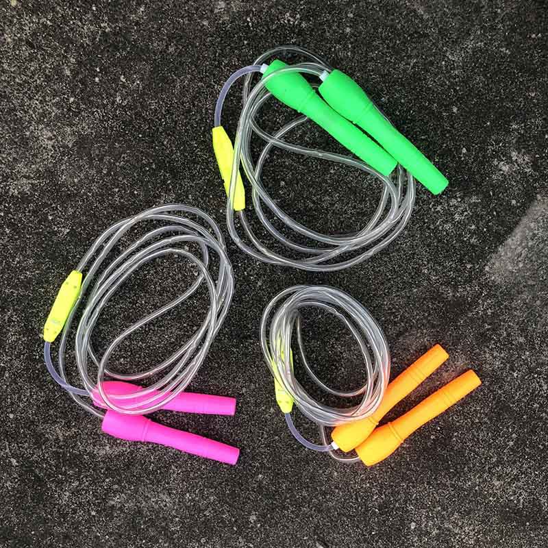 New Children&#039;s Jumping Rope Colorful Flash Skipping Rope Sports Health Fitness Night Market Stall Electronic LED Luminous Skipping Rope