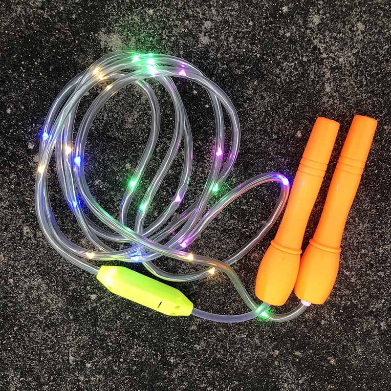 New Children's Jumping Rope Colorful Flash Skipping Rope Sports Health Fitness Night Market Stall Electronic LED Luminous Skipping Rope