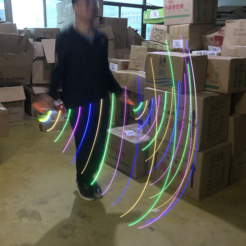 New Children's Jumping Rope Colorful Flash Skipping Rope Sports Health Fitness Night Market Stall Electronic LED Luminous Skipping Rope